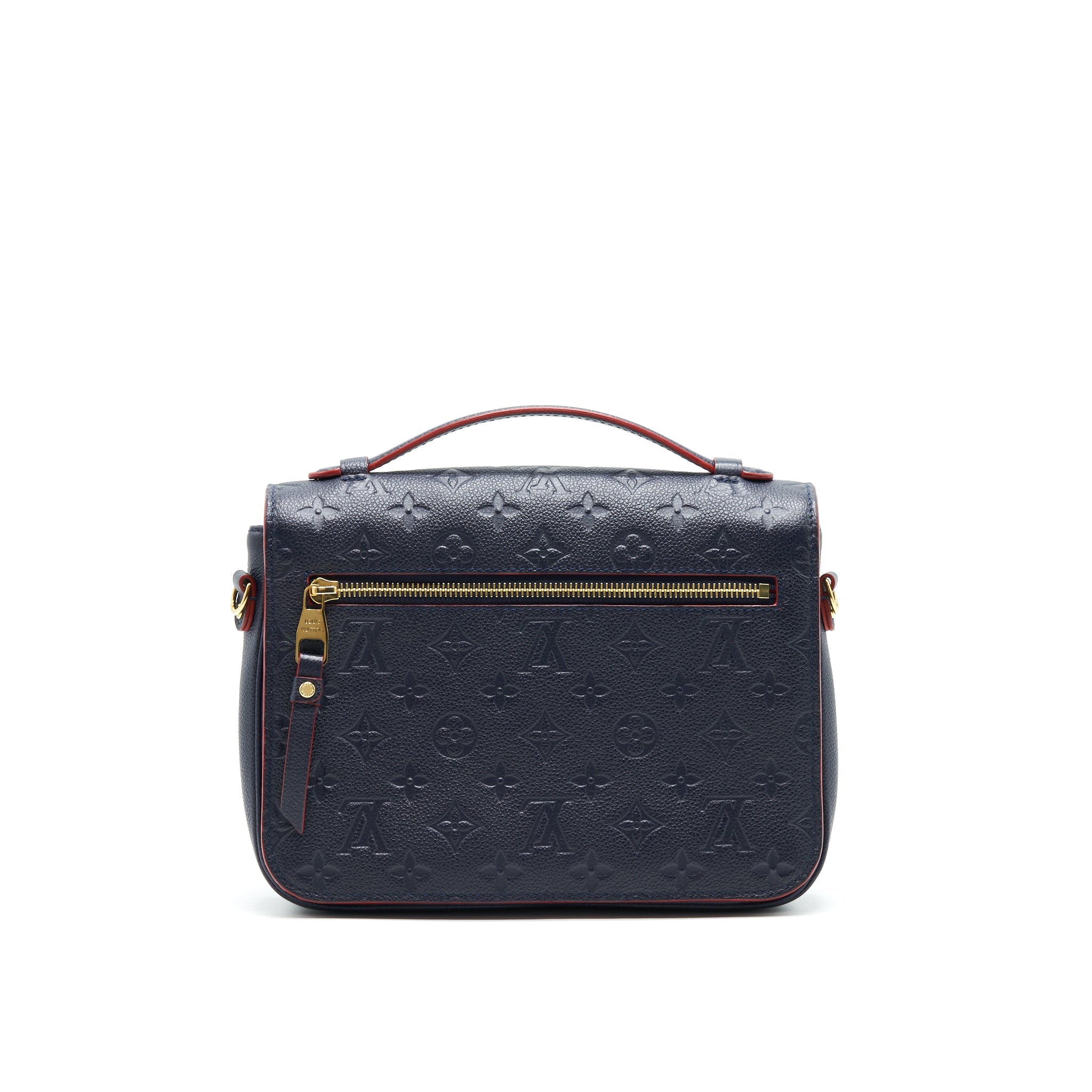 AAA Replica Louis Vuitton LV POCHETTE METIS MARINE ROUGE MONOGRAM EMPREINTE LEATHER
