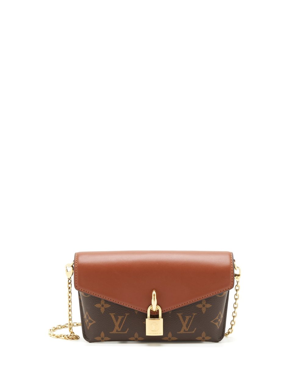 AAA Replica Louis Vuitton LV PADLOCK ON STRAP MONOGRAM CARAMEL GHW