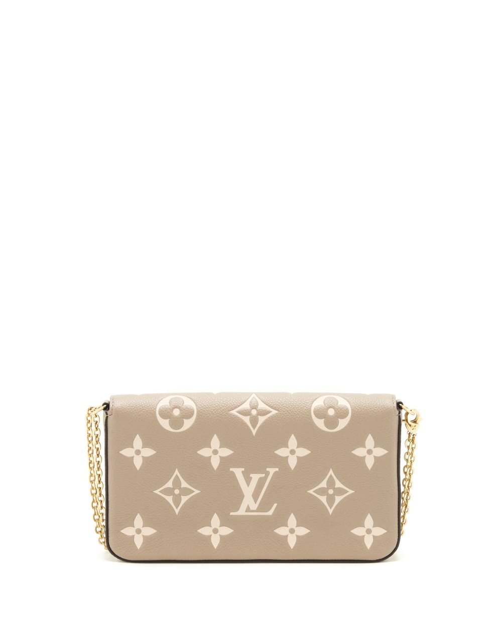 AAA Replica Louis Vuitton LV FELICIE POCHETTE TOURTERELLE/CREME GHW