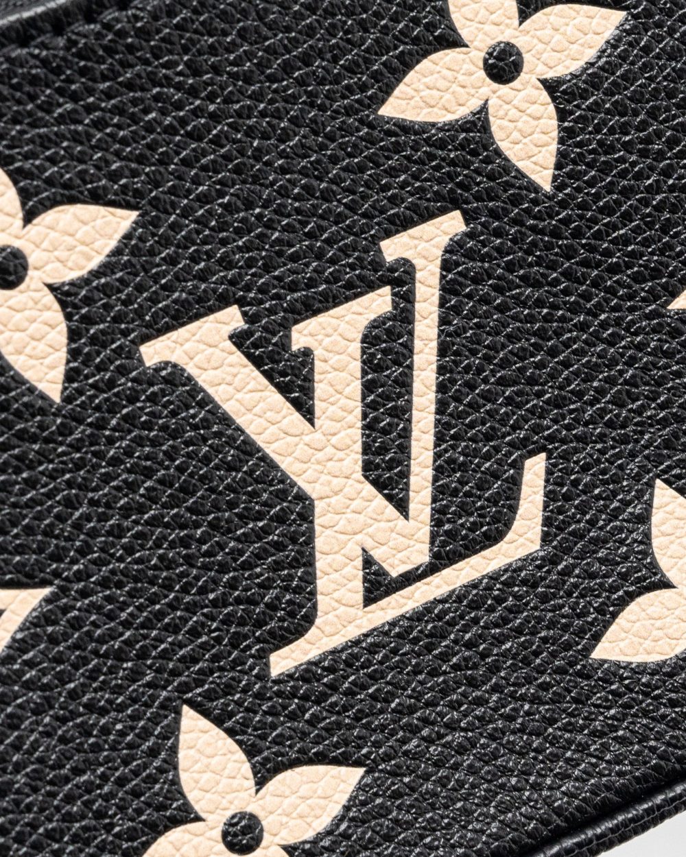 AAA Replica Louis Vuitton LV MINI POCHETTE ACCESSORIES BICOLOUR MONOGRAM EMPREINTE GHW