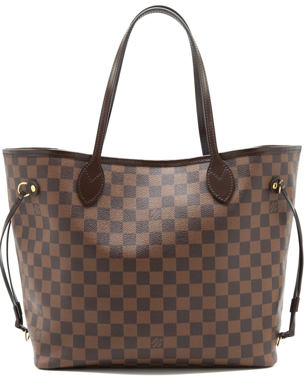 AAA Replica Louis Vuitton LV NEVERFULL MM DAMIER EBENE CANVAS /ROSE BALLERINE