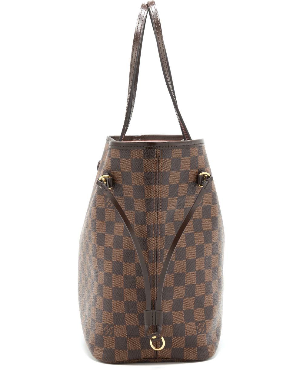AAA Replica Louis Vuitton LV NEVERFULL MM DAMIER EBENE CANVAS /ROSE BALLERINE