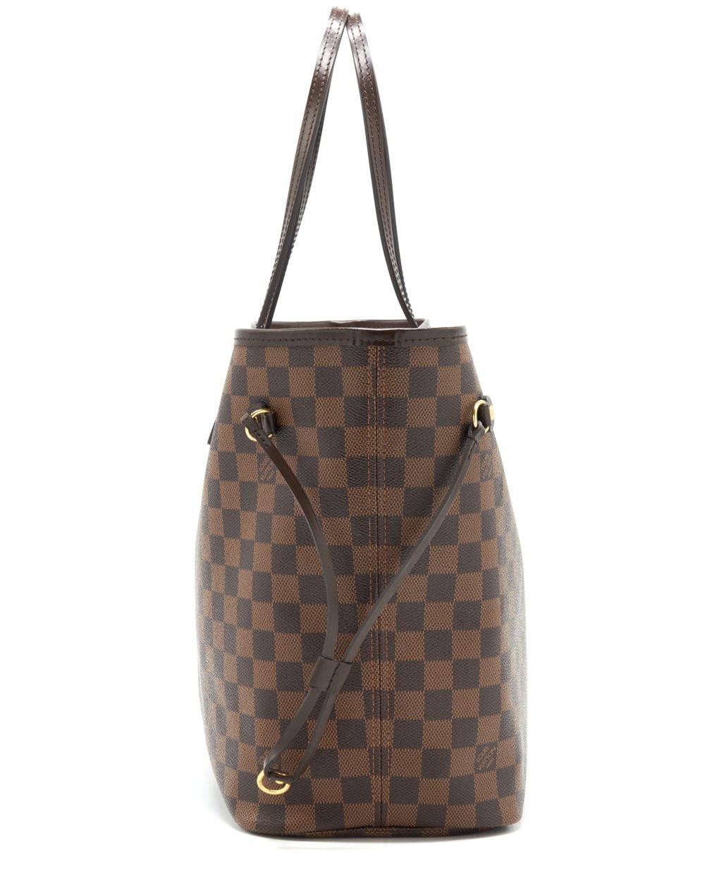 AAA Replica Louis Vuitton LV NEVERFULL MM DAMIER EBENE CANVAS /ROSE BALLERINE