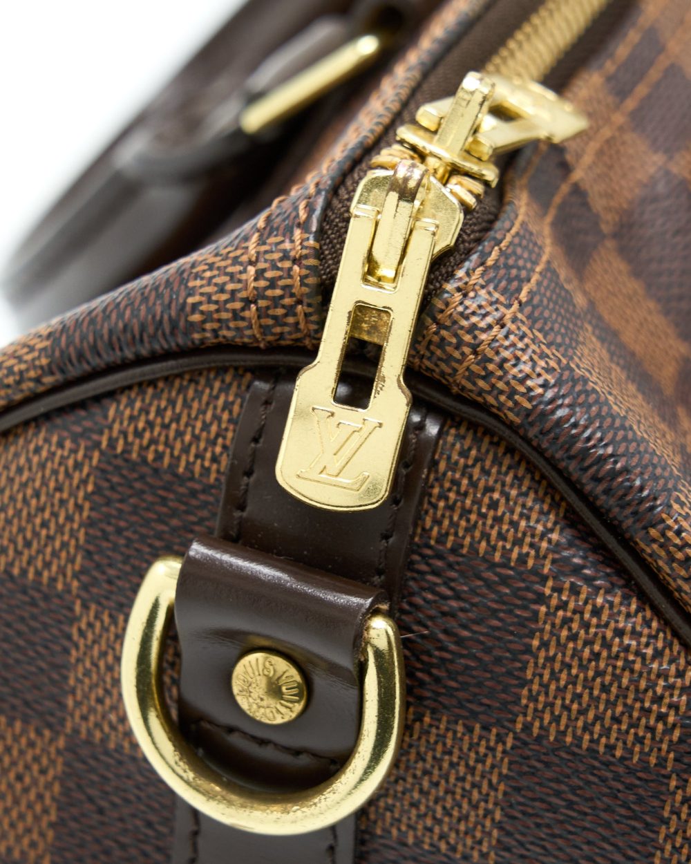 AAA Replica Louis Vuitton LV SPEEDY BANDOULIERE 30 DAMIER EBENE CANVAS