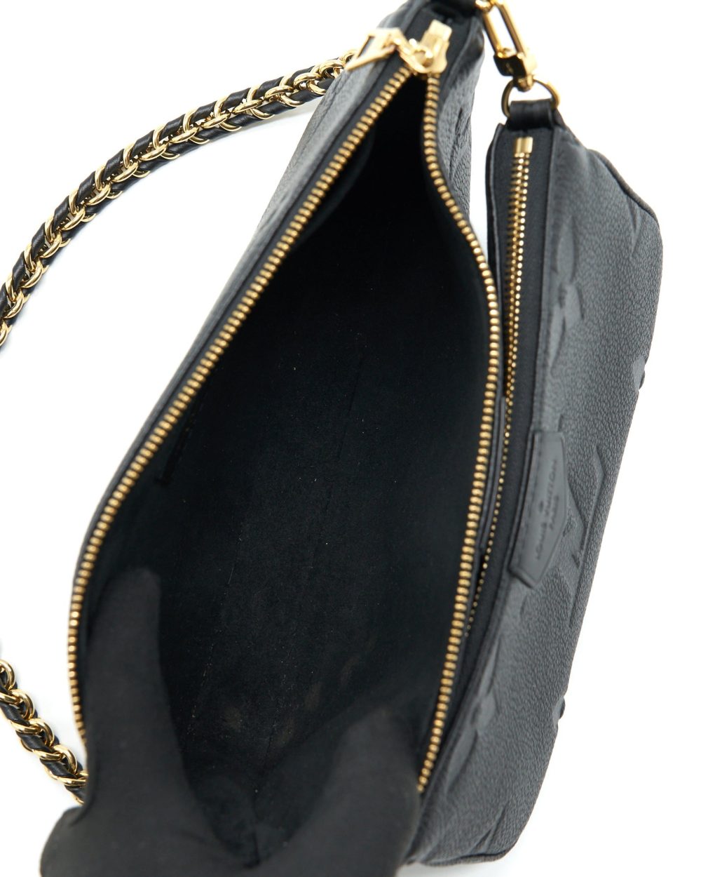 AAA Replica Louis Vuitton LV MULTI POCHETTE MONOGRAM EMPREINTE BLACK GHW