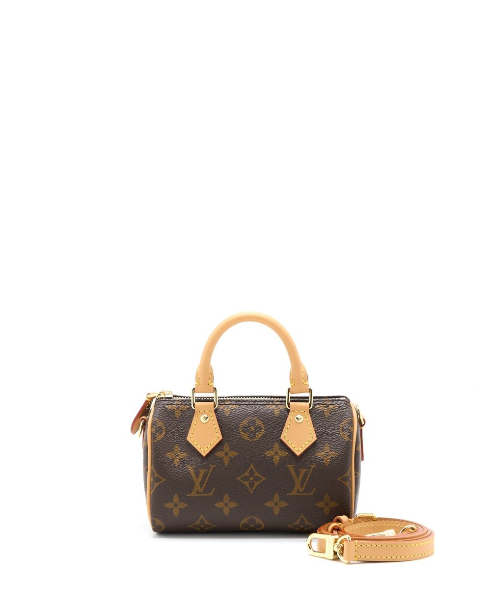 AAA Replica Louis Vuitton LV NANO SPEEDY MONOGRAM CANVAS GHW (NEW VERSION)
