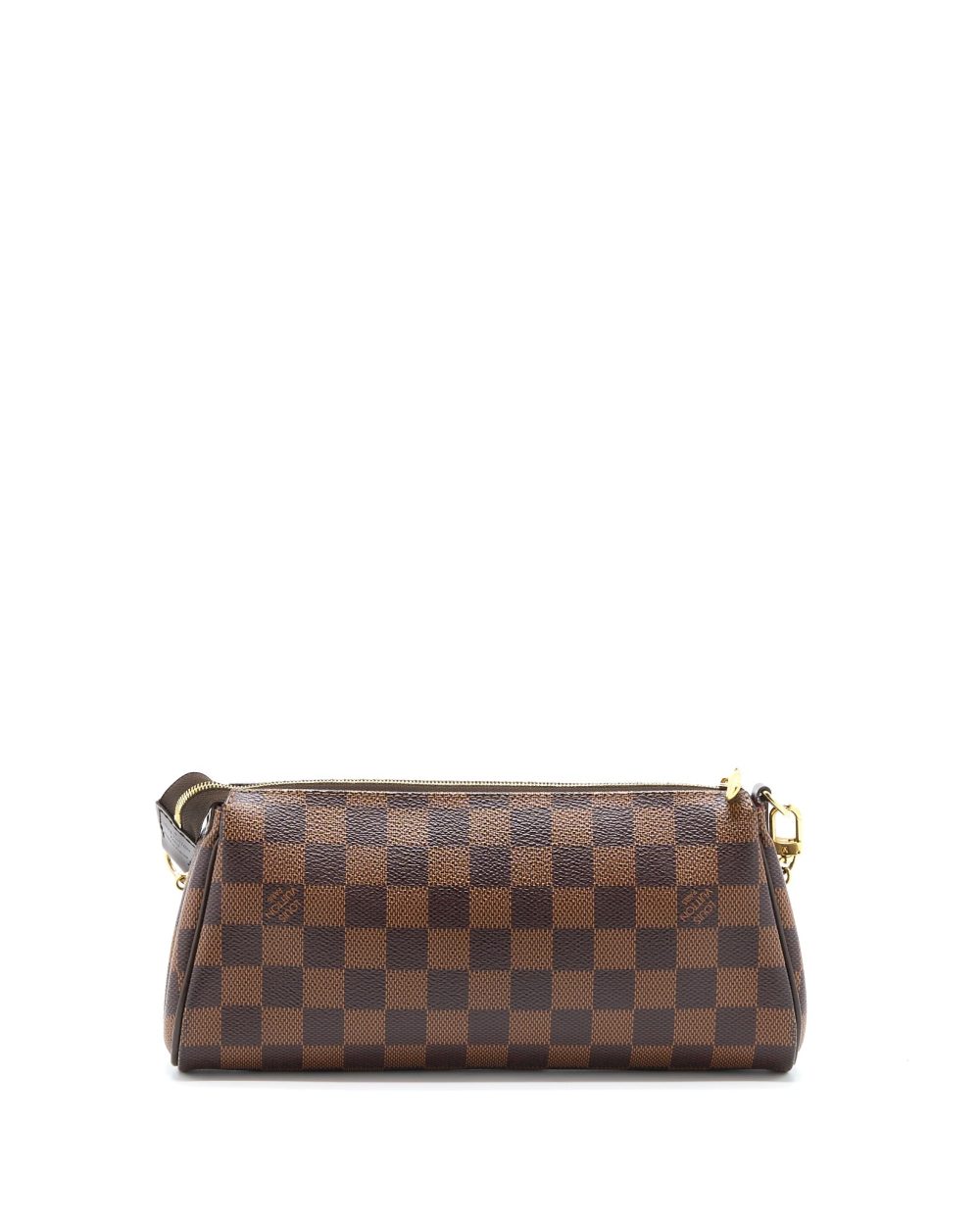 AAA Replica Louis Vuitton LV EVA CLUTCH DAMIER EBENE GHW