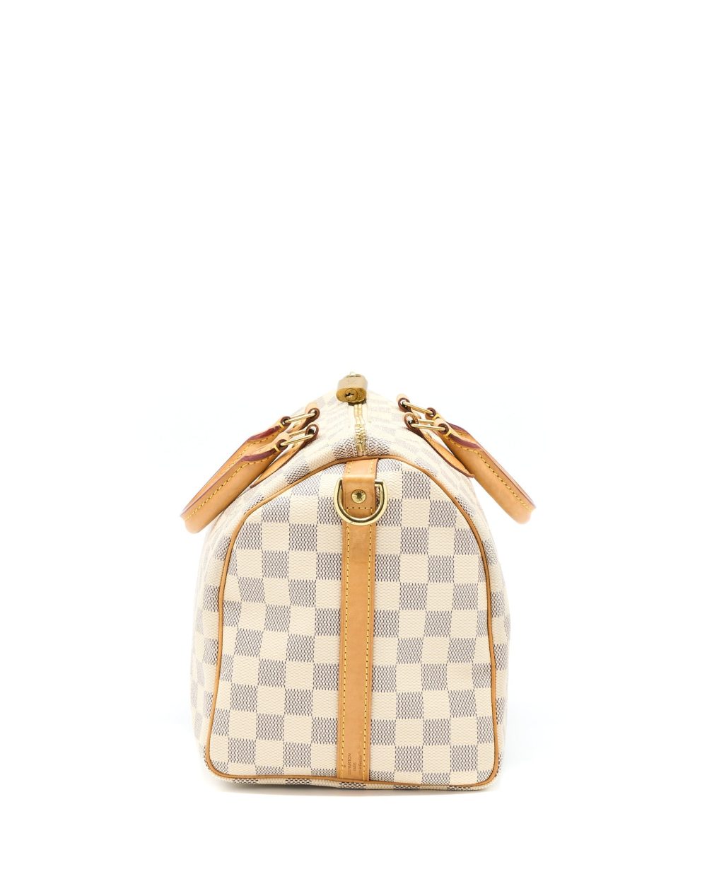 AAA Replica Louis Vuitton LV SPEEDY BANDOULIERE 30 DAMIER AZUR GHW
