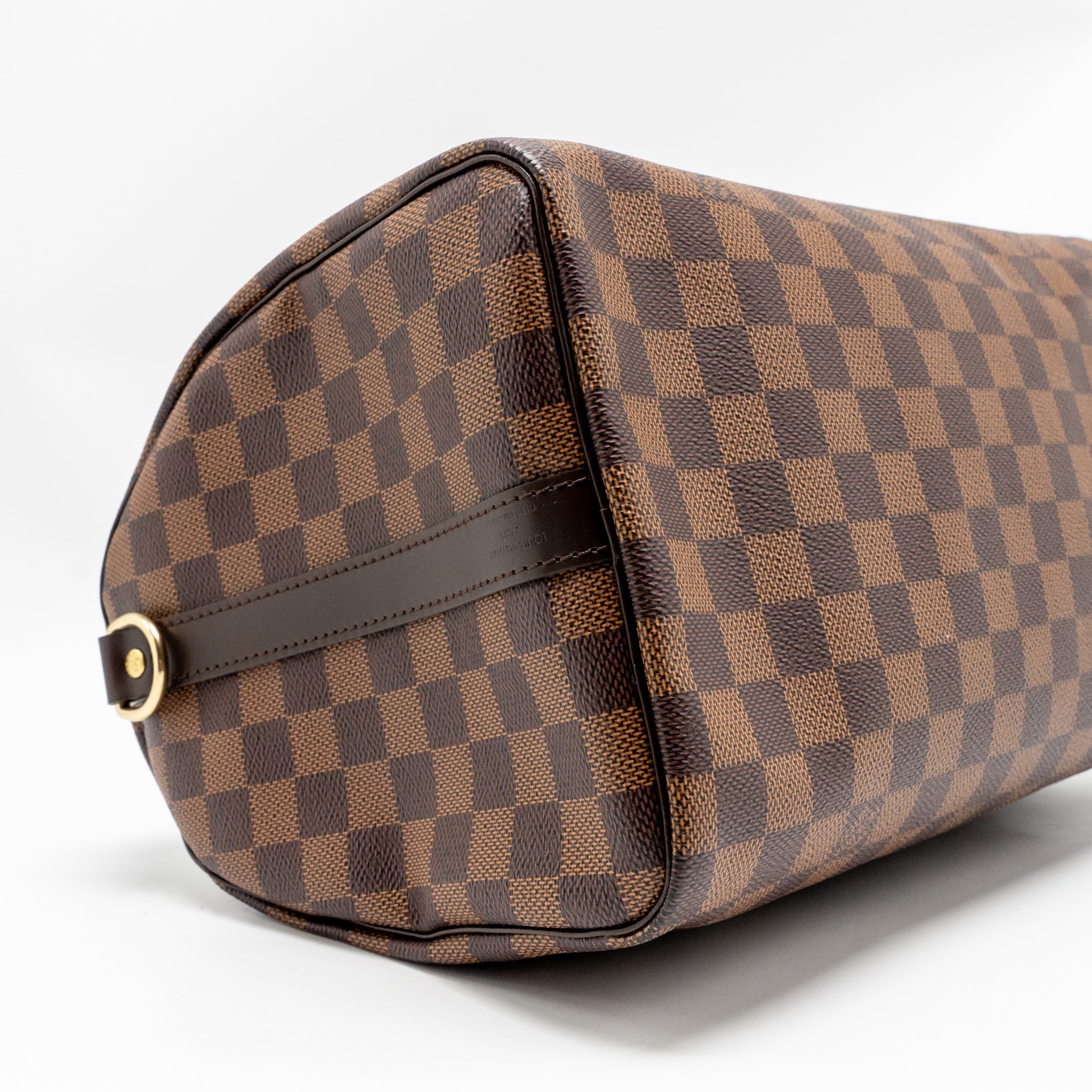 AAA Replica Louis Vuitton LV SPEEDY BANDOULIERE 30 DAMIER EBENE CANVAS GHW