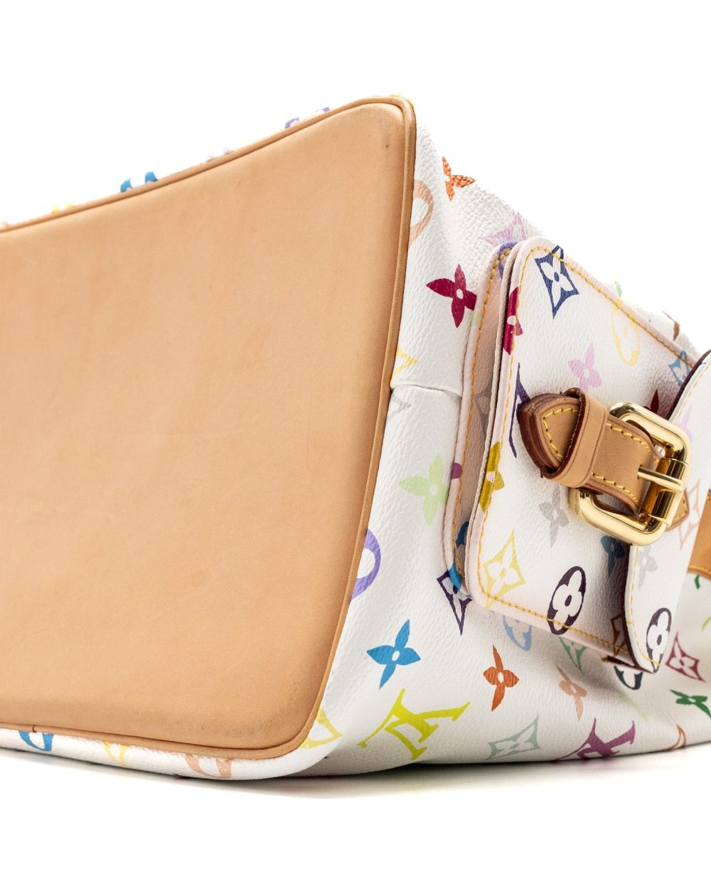 AAA Replica Louis Vuitton LV VINTAGE PETIT NOE SHOULDER BAG MULTICOLOUR MONOGRAM CANVAS WHITE GHW