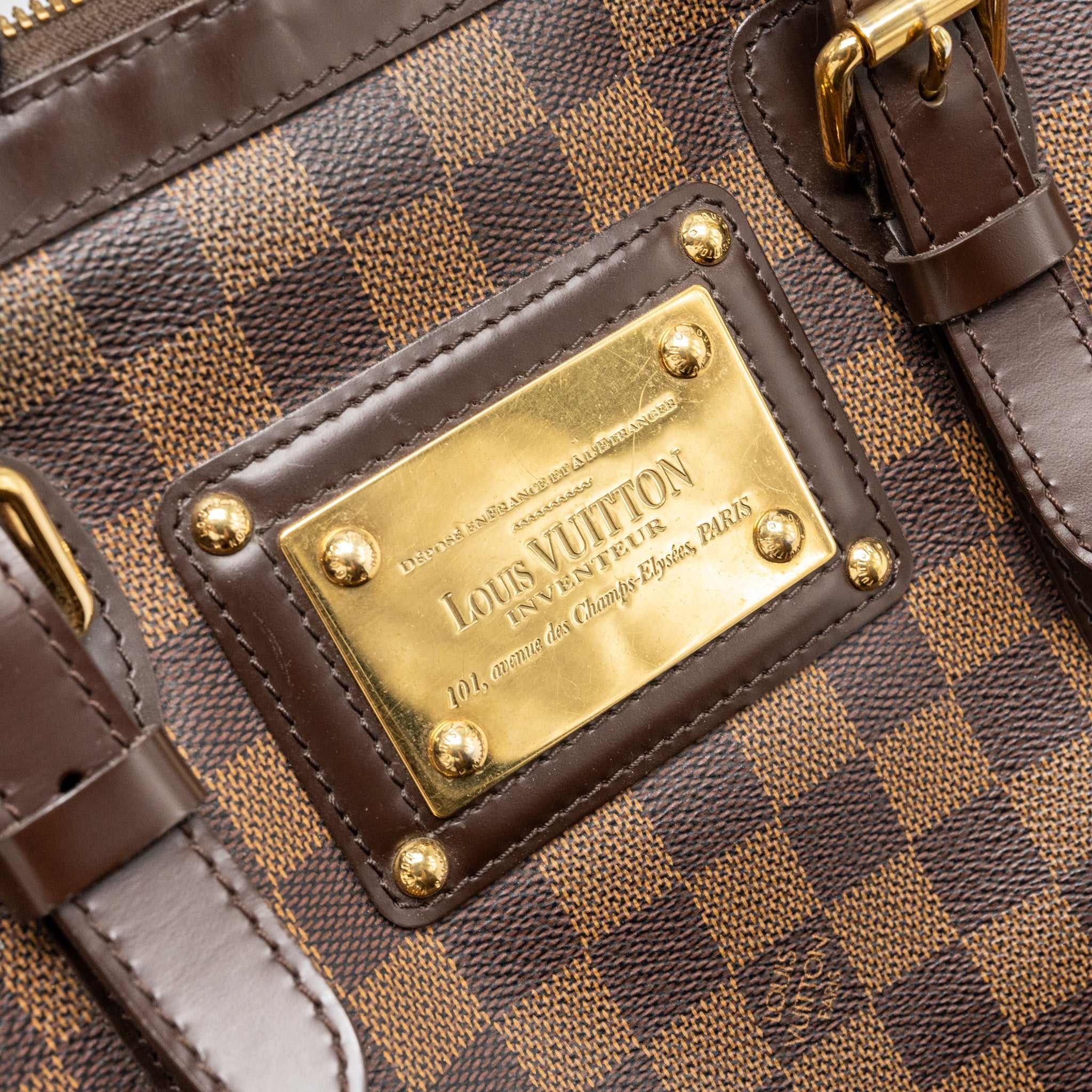 AAA Replica Louis Vuitton LV BERKELEY BAG DAMIER EBENE GHW