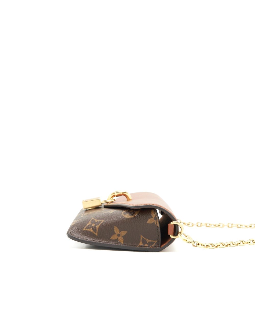 AAA Replica Louis Vuitton LV PADLOCK ON STRAP MONOGRAM CARAMEL GHW