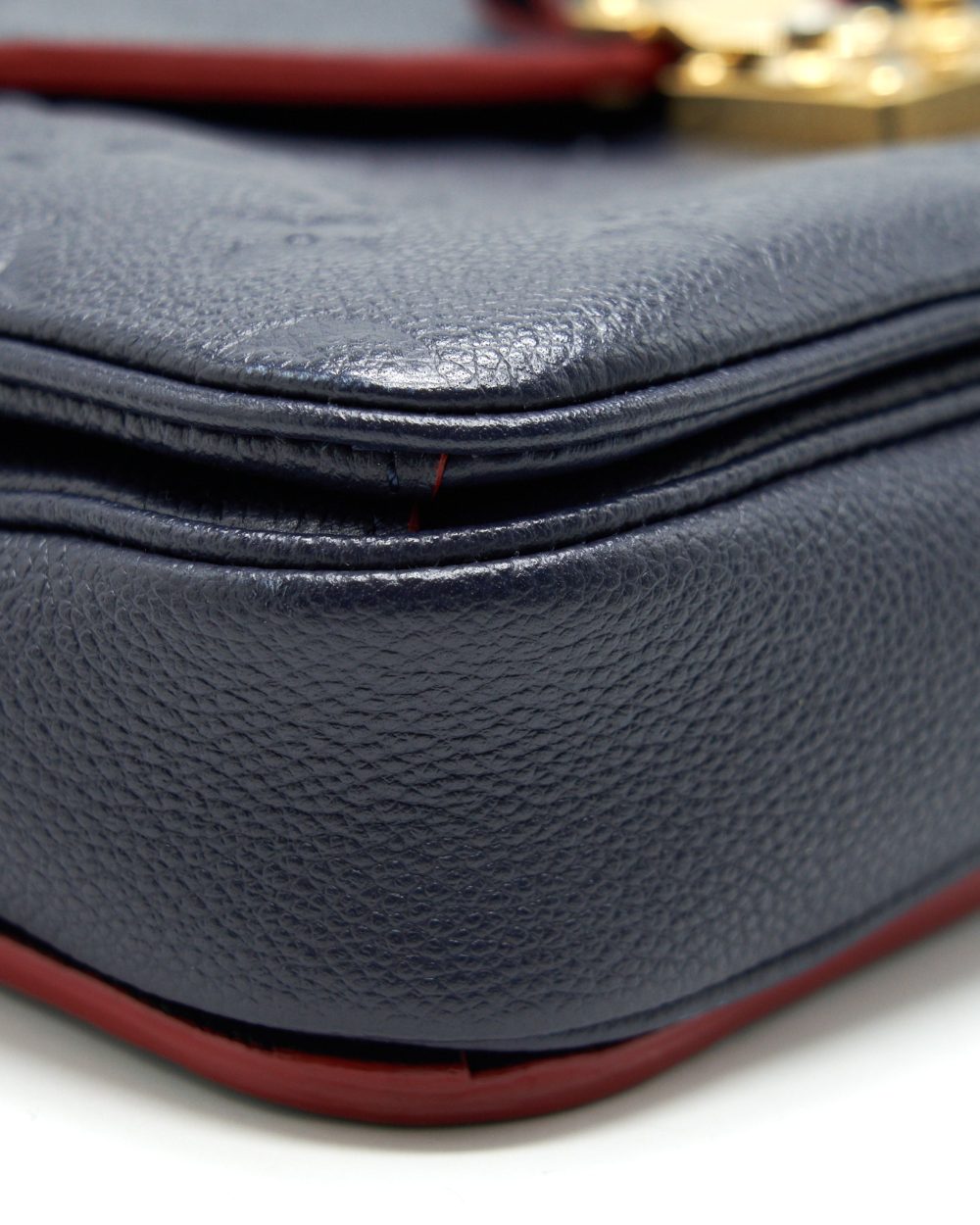 AAA Replica Louis Vuitton LV POCHETTE METIS MARINE ROUGE MONOGRAM EMPREINTE LEATHER