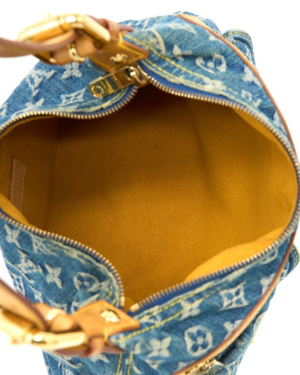 AAA Replica Louis Vuitton LV VINTAGE BAGGY BAG MONOGRAM DENIM GHW