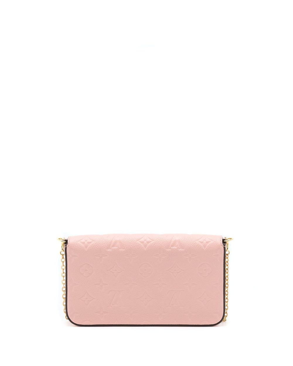 AAA Replica Louis Vuitton LV FELICIA POCHETTE MONOGRAM EMPREINTE ROSE POUNDER GHW