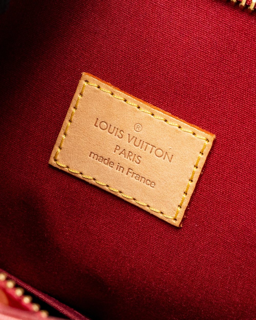 AAA Replica Louis Vuitton LV ZIP TOTE BAG PATENT RED GHW