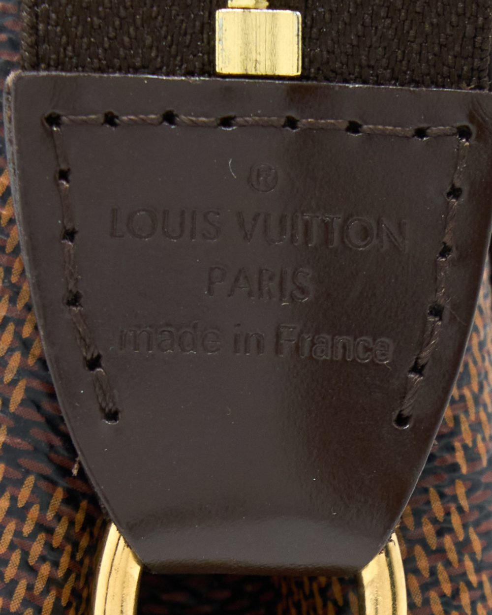 AAA Replica Louis Vuitton LV EVA CLUTCH DAMIER EBENE GHW