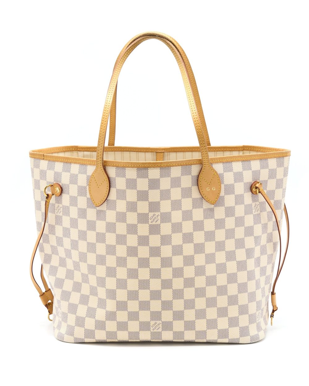 AAA Replica Louis Vuitton LV NEVERFULL MM DAMIER AZUR GHW