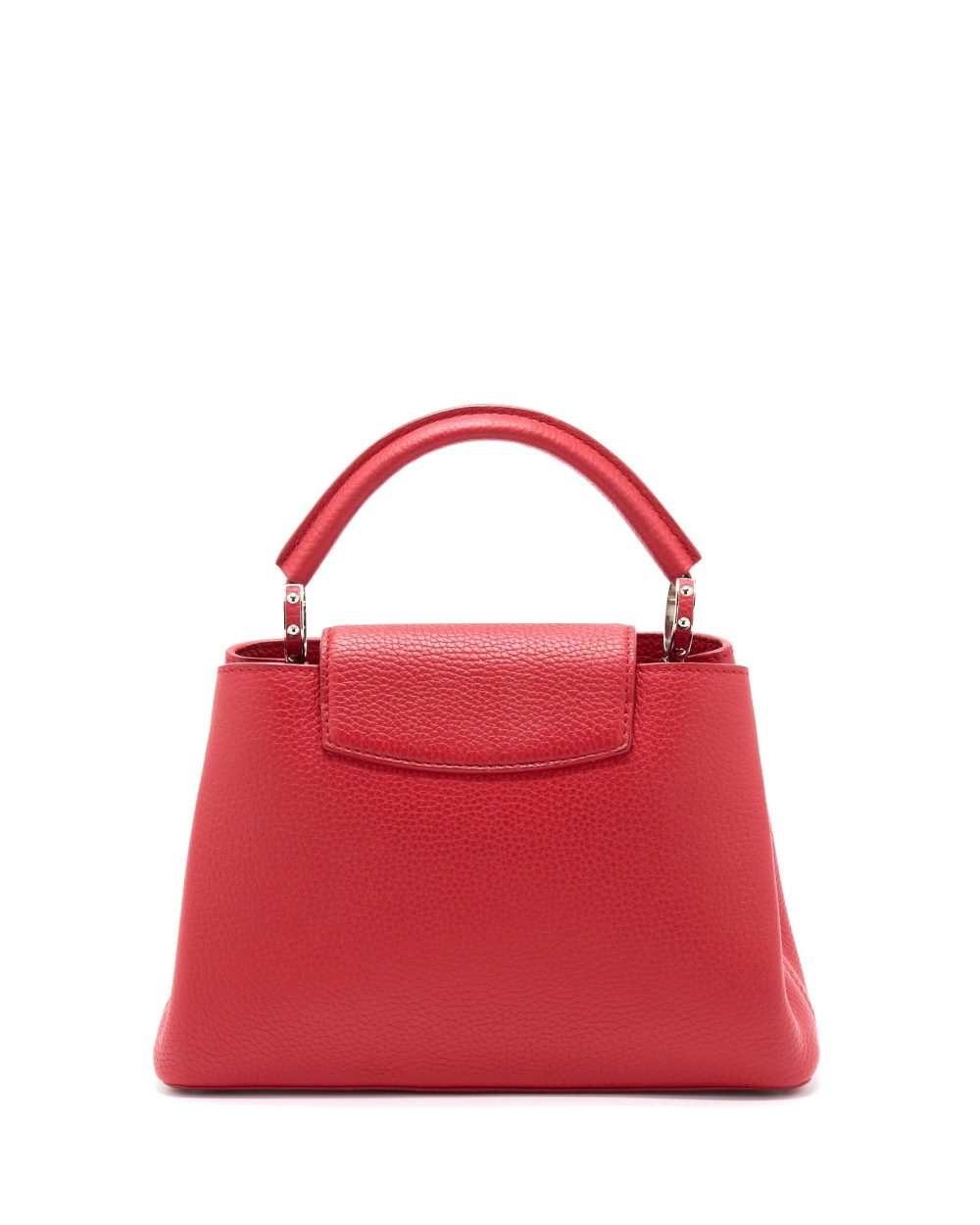 AAA Replica Louis Vuitton LV CAPUCINES BB TAURILLON RED GHW