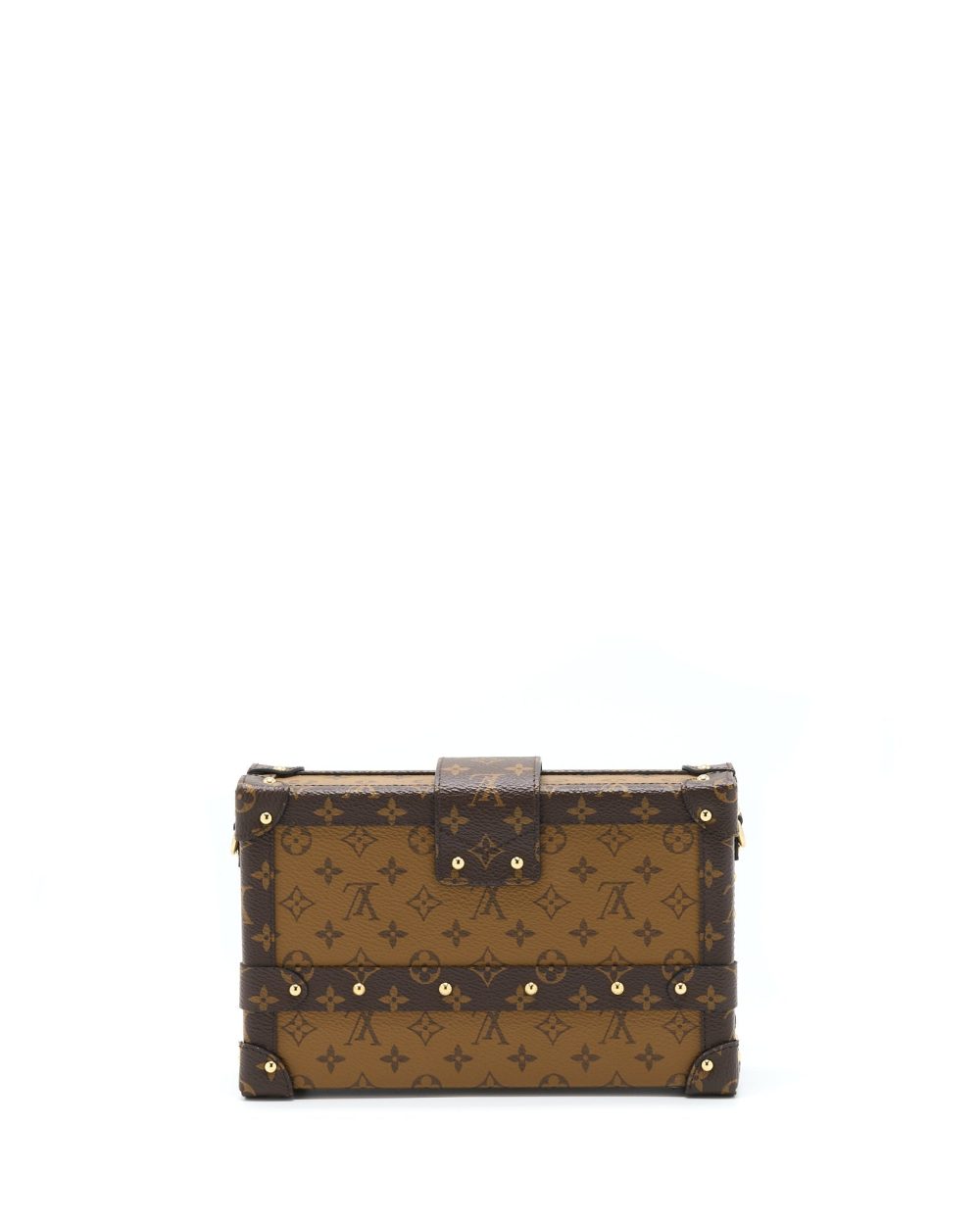 AAA Replica Louis Vuitton LV PETITE MALLE MONOGRAM REVERSE CANVAS GHW