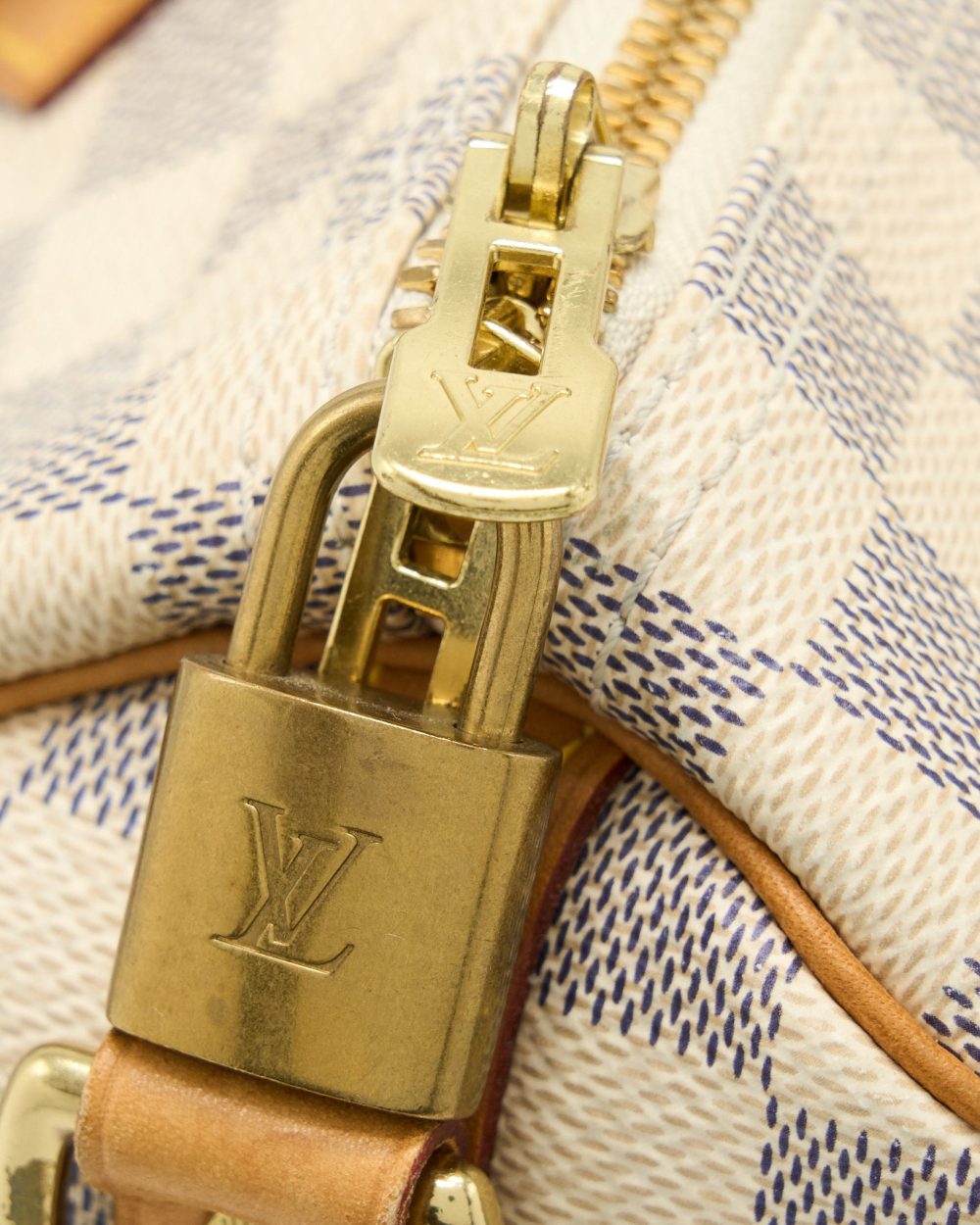 AAA Replica Louis Vuitton LV SPEEDY BANDOULIERE 30 DAMIER AZUR GHW