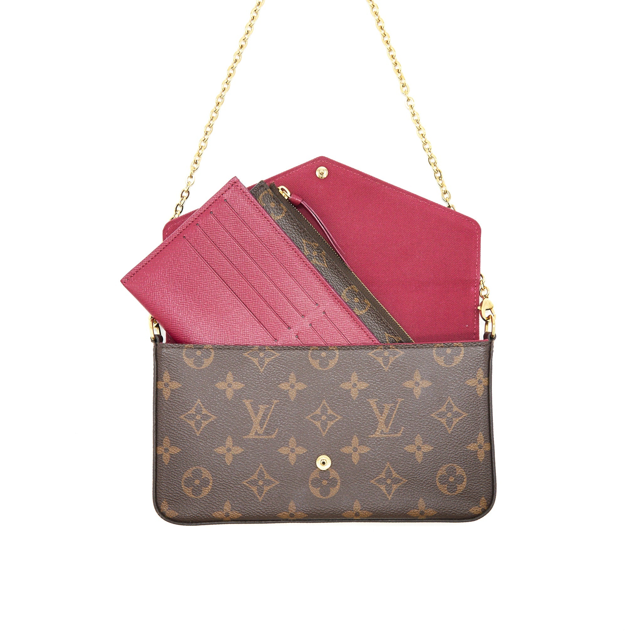 AAA Replica Louis Vuitton LV FELICIE POCHETTE MONOGRAM CANVAS