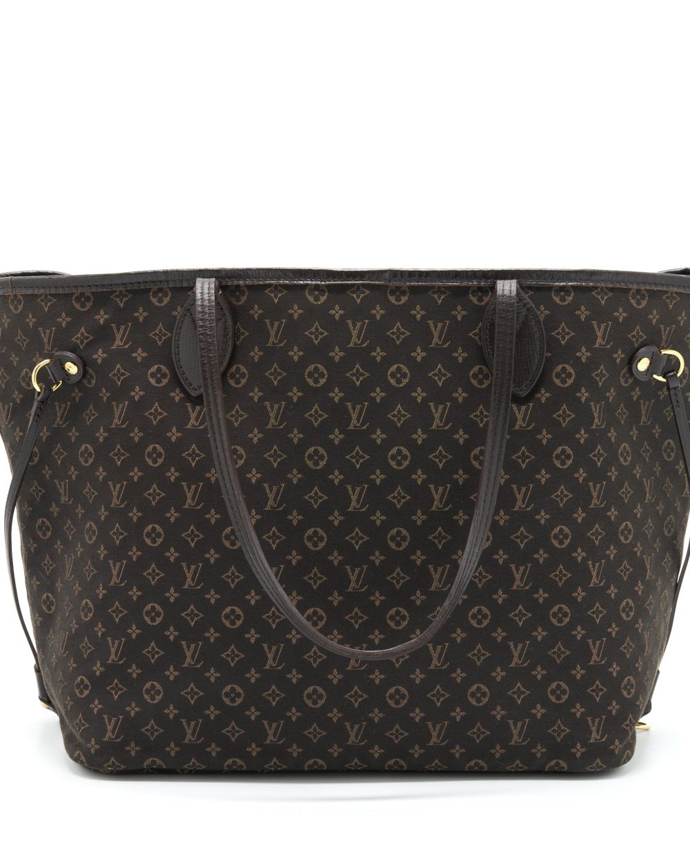 AAA Replica Louis Vuitton LV NEVERFULL MM MONOGRAM FABRIC DARK BROWN GHW
