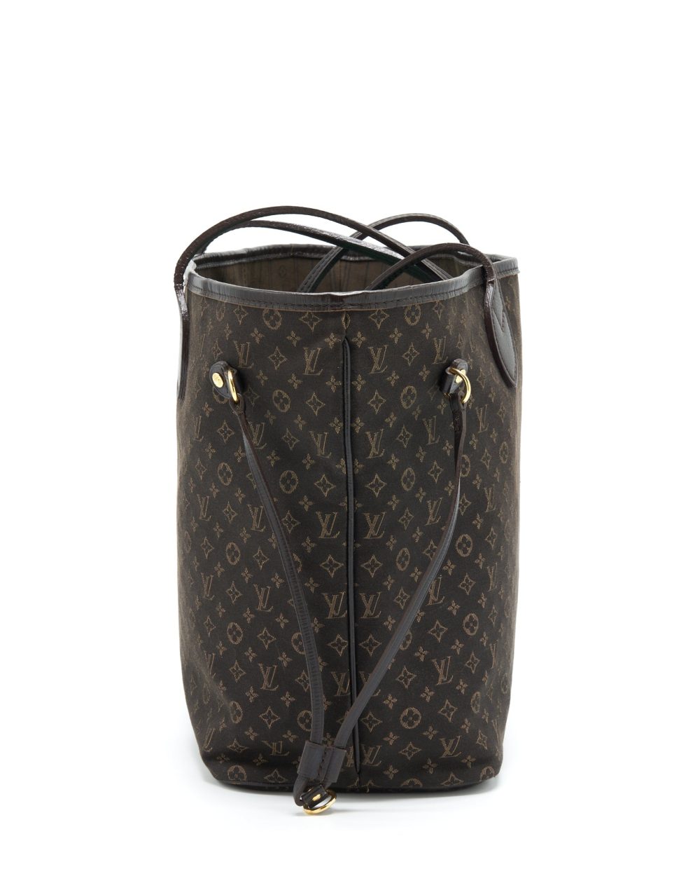 AAA Replica Louis Vuitton LV NEVERFULL MM MONOGRAM FABRIC DARK BROWN GHW