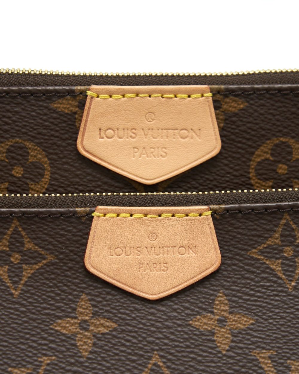 AAA Replica Louis Vuitton LV MULTI POCHETTE KAHKI STRAP MONOGRAM GHW