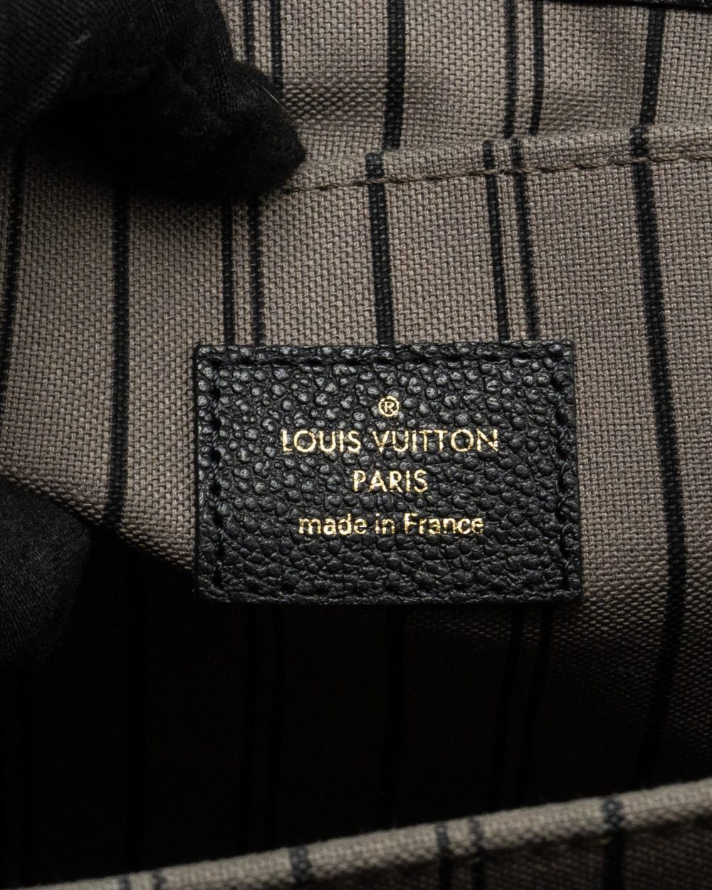 AAA Replica Louis Vuitton LV POCHETTE METIS MONOGRAM EMPREINTE BLACK GHW 