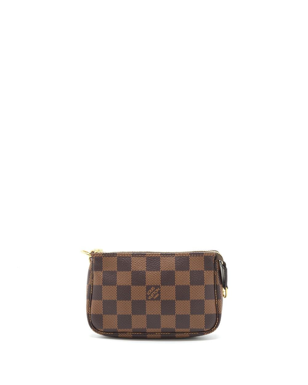 AAA Replica Louis Vuitton LV MINI POCHETTE ACCESSORIES DAMIER EBENE CANVAS