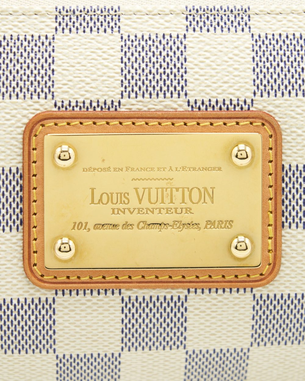 AAA Replica Louis Vuitton LV EVA CROSSBODY BAG DAMIER AZUR GHW