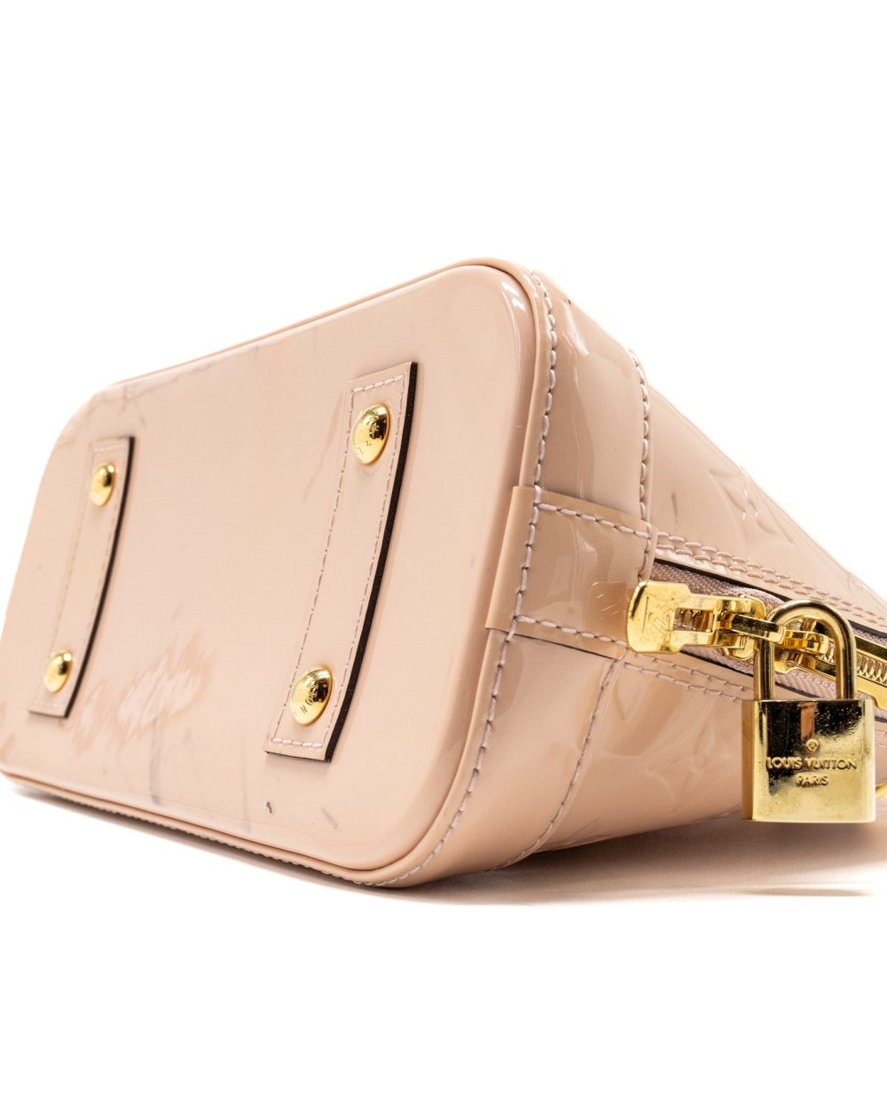 AAA Replica Louis Vuitton LV ALMA BB PATENT LIGHT PINK GHW