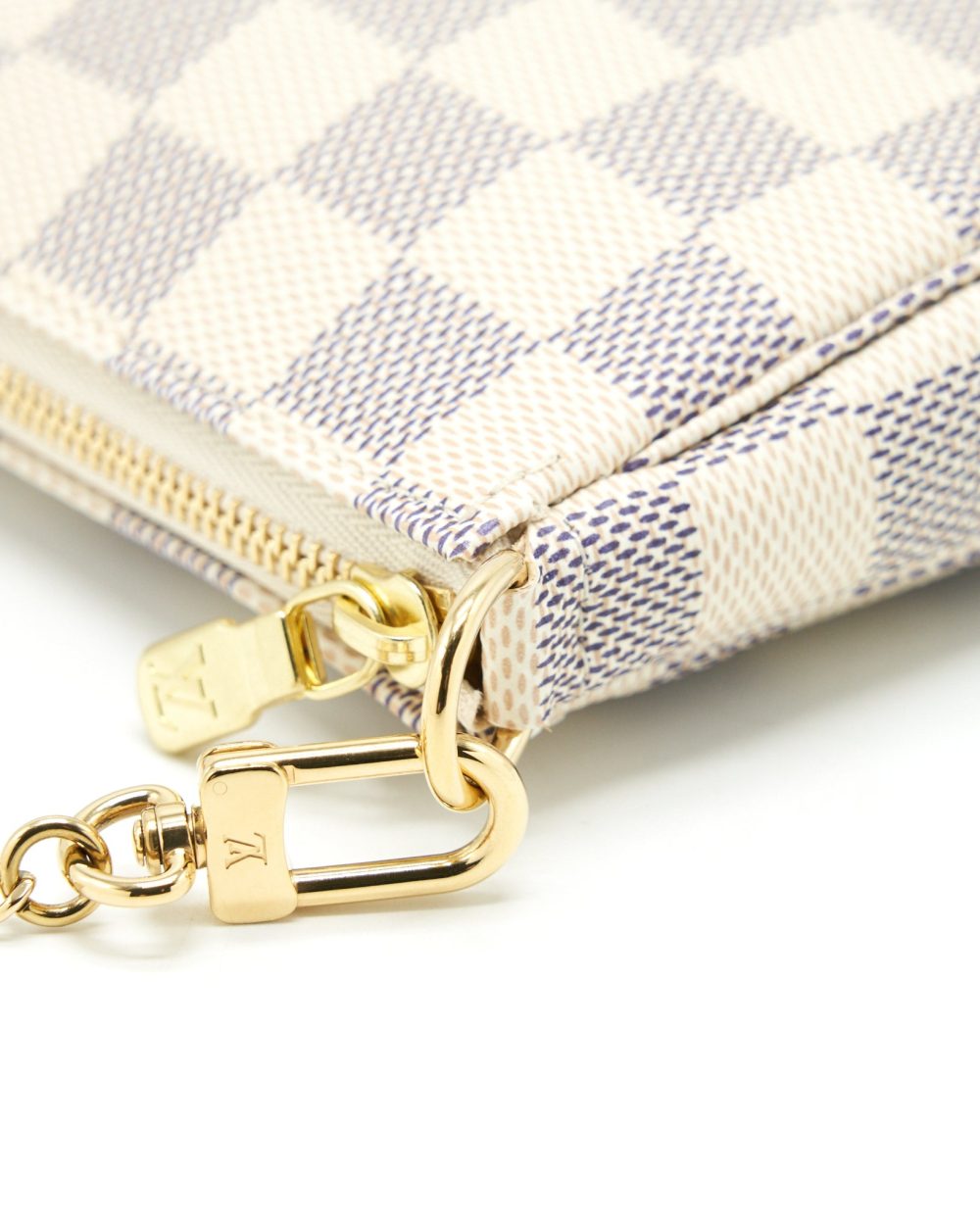 AAA Replica Louis Vuitton LV MINI POCHETTE ACCESSORIES DAMIER AZUR CANVAS