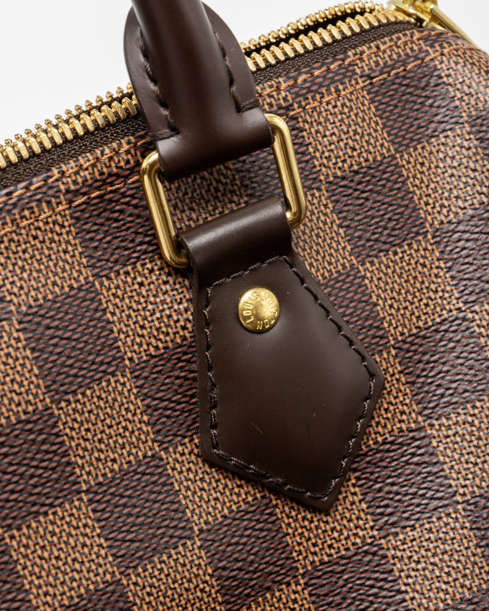 AAA Replica Louis Vuitton LV SPEEDY BANDOULIERE 25 DAMIER EBENE GHW