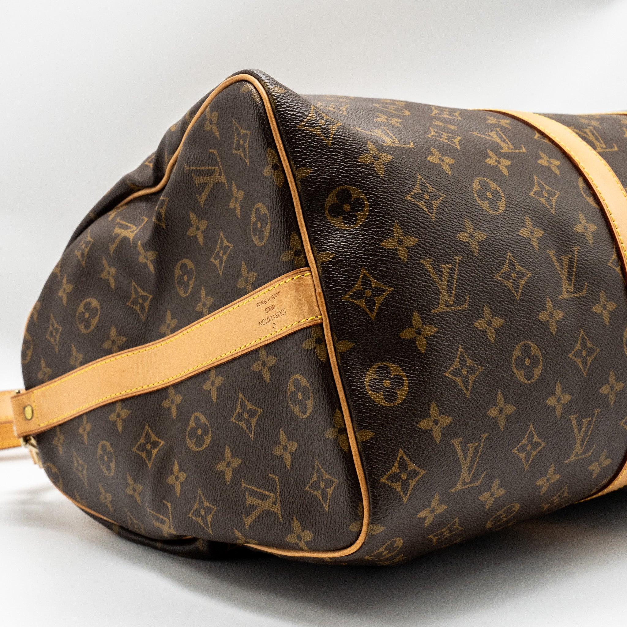 AAA Replica Louis Vuitton LV KEEPALL 50 BANDOULIRE MONOGRAM CANVAS GHW