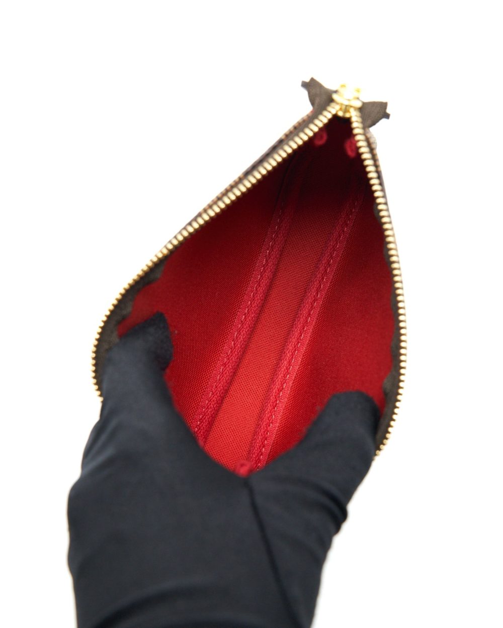 AAA Replica Louis Vuitton LV MINI POCHETTE ACCESSORIES DAMIER EBENE CANVAS