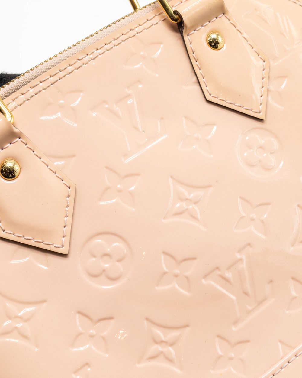 AAA Replica Louis Vuitton LV ALMA BB PATENT LIGHT PINK GHW