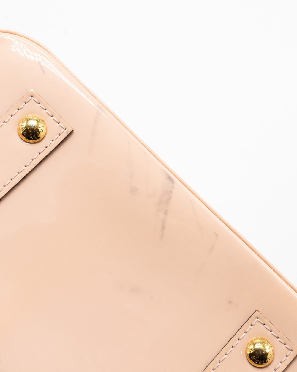 AAA Replica Louis Vuitton LV ALMA BB PATENT LIGHT PINK GHW