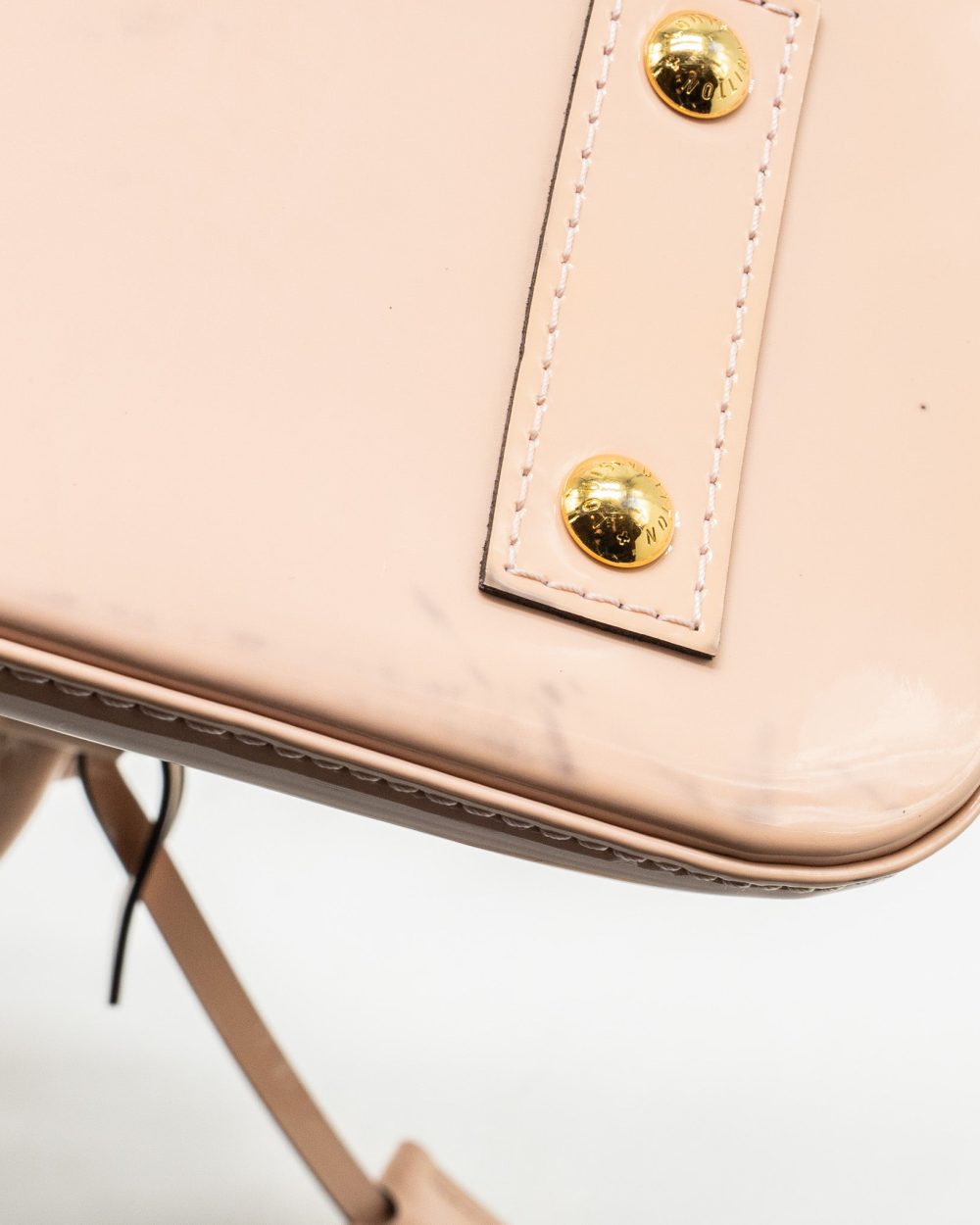 AAA Replica Louis Vuitton LV ALMA BB PATENT LIGHT PINK GHW