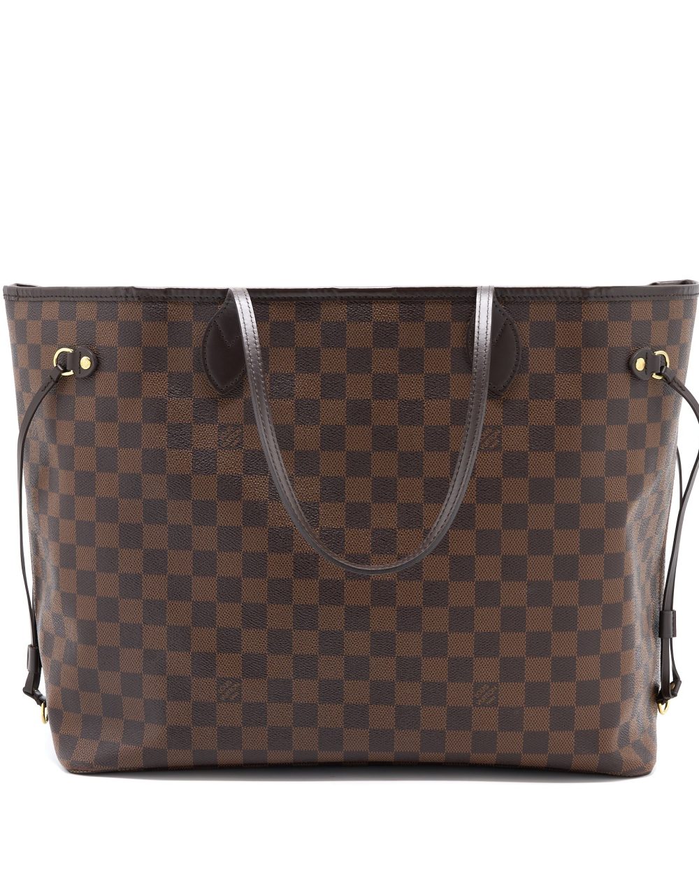AAA Replica Louis Vuitton LV NEVERFULL GM DAMIER EBENE GHW