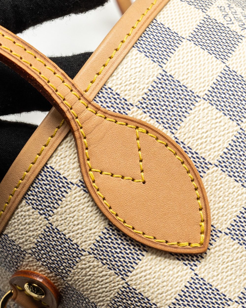 AAA Replica Louis Vuitton LV NEVERFULL PM DAMIER AZUR GHW
