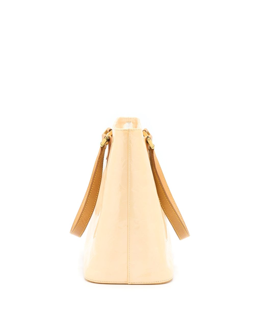 AAA Replica Louis Vuitton LV VINTAGE HUSTON TOTE VERNIS BEIGE GHW