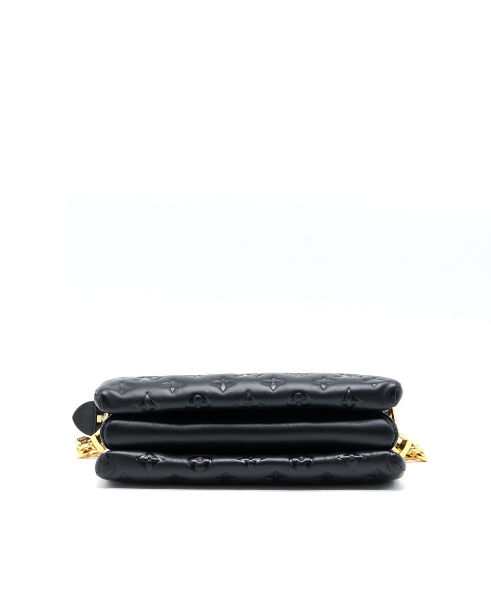 AAA Replica Louis Vuitton LV COUSSIN PM LAMBSKIN BLACK GHW (NEW VERISON)