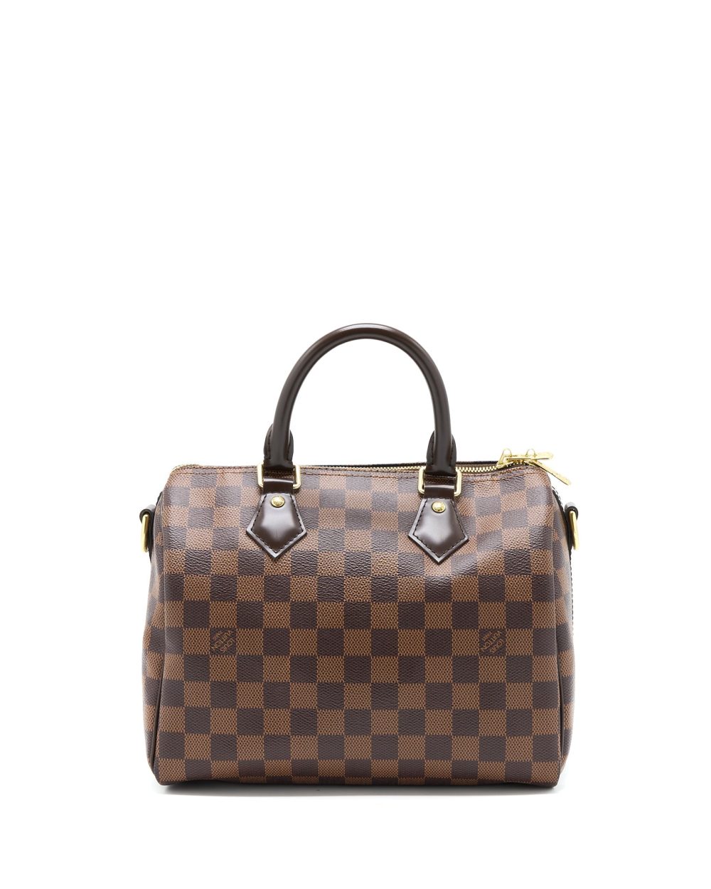 AAA Replica Louis Vuitton LV SPEEDY BANDOULIERE 25 DAMIER EBENE CANVAS GHW
