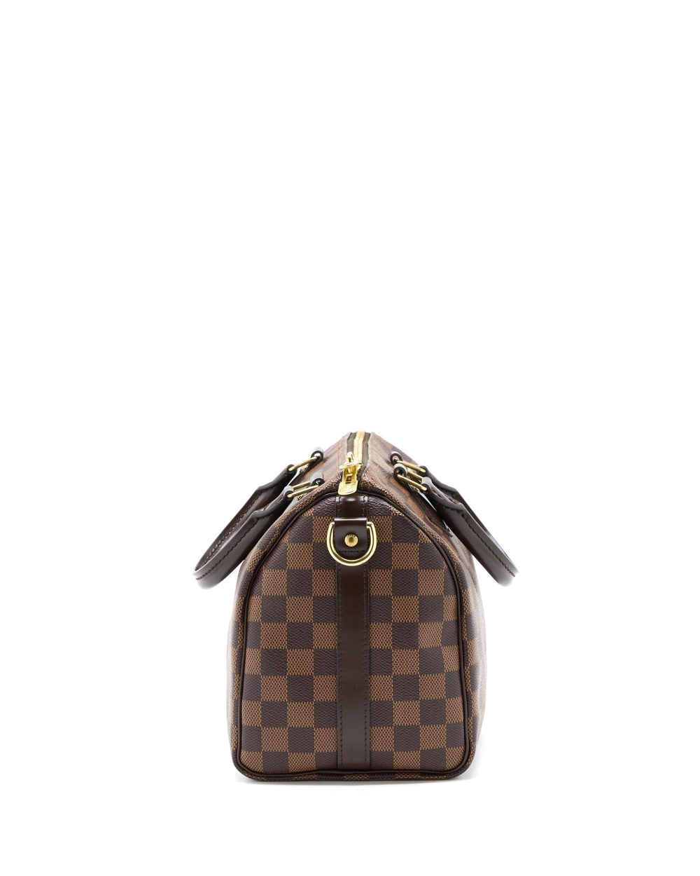 AAA Replica Louis Vuitton LV SPEEDY BANDOULIERE 25 DAMIER EBENE CANVAS GHW