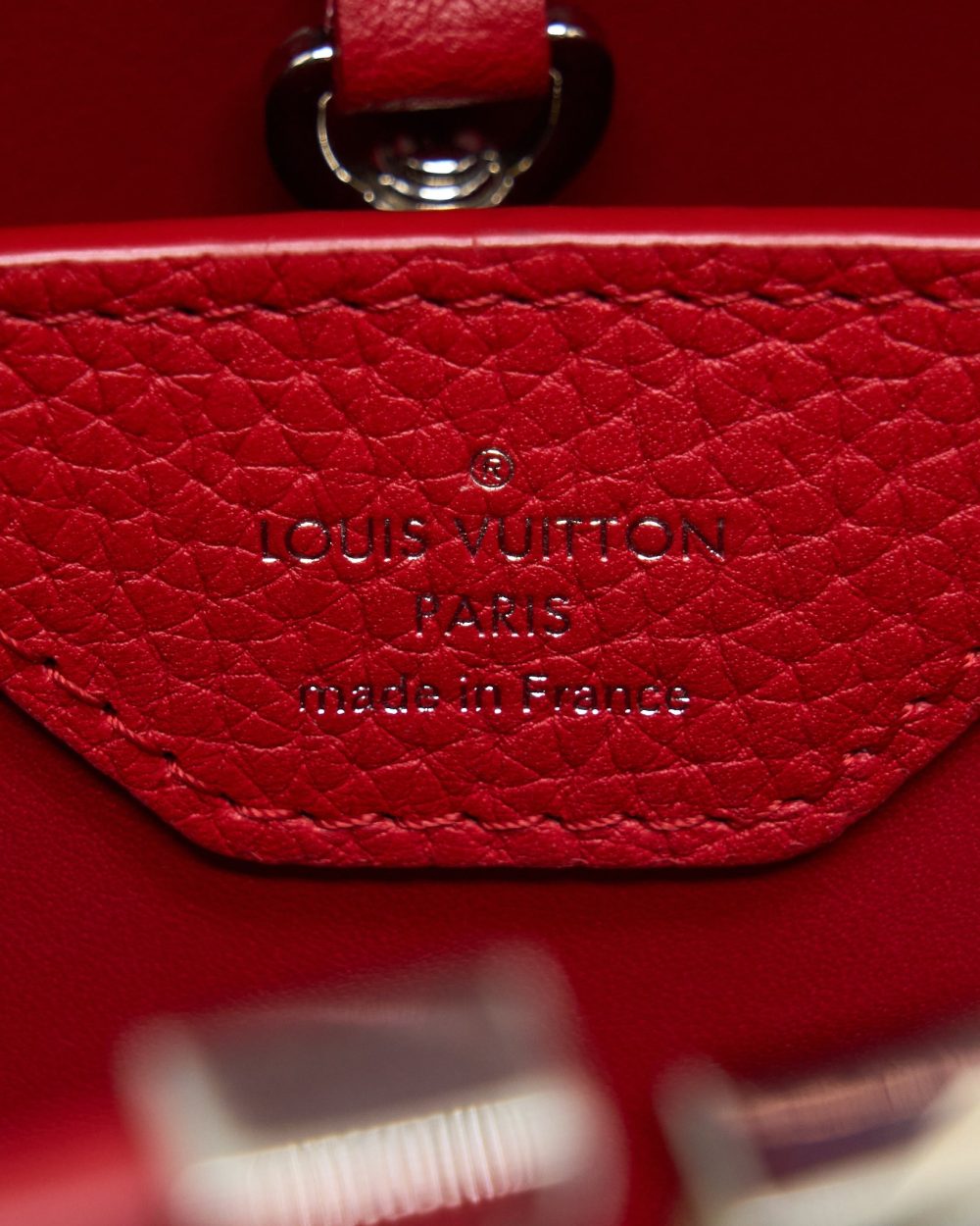 AAA Replica Louis Vuitton LV CAPUCINES BB TAURILLON RED GHW