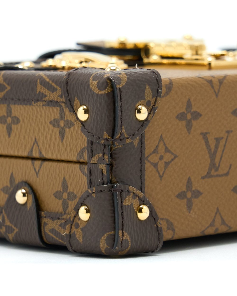 AAA Replica Louis Vuitton LV PETITE MALLE MONOGRAM REVERSE CANVAS GHW