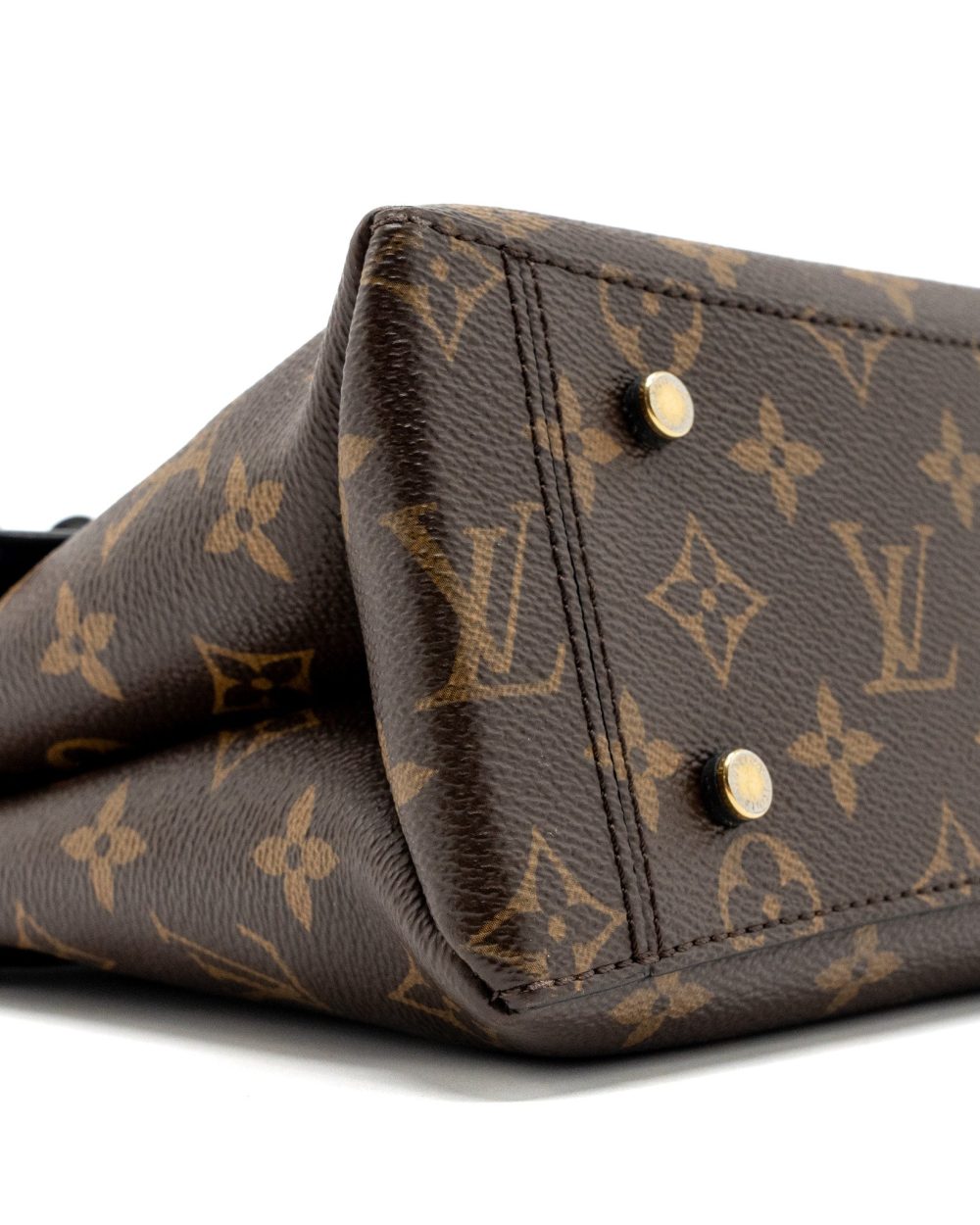 AAA Replica Louis Vuitton LV TOP HANDLE FLAP BAG MONOGRAM CANVAS / CALFSKIN BLACK GHW
