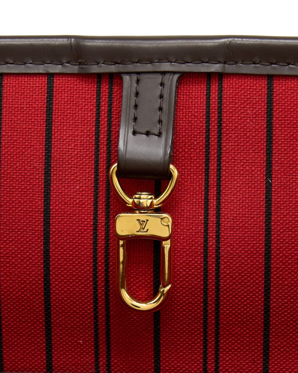 AAA Replica Louis Vuitton LV NEVERFULL MM DAMIER EBENE CHERRY GHW